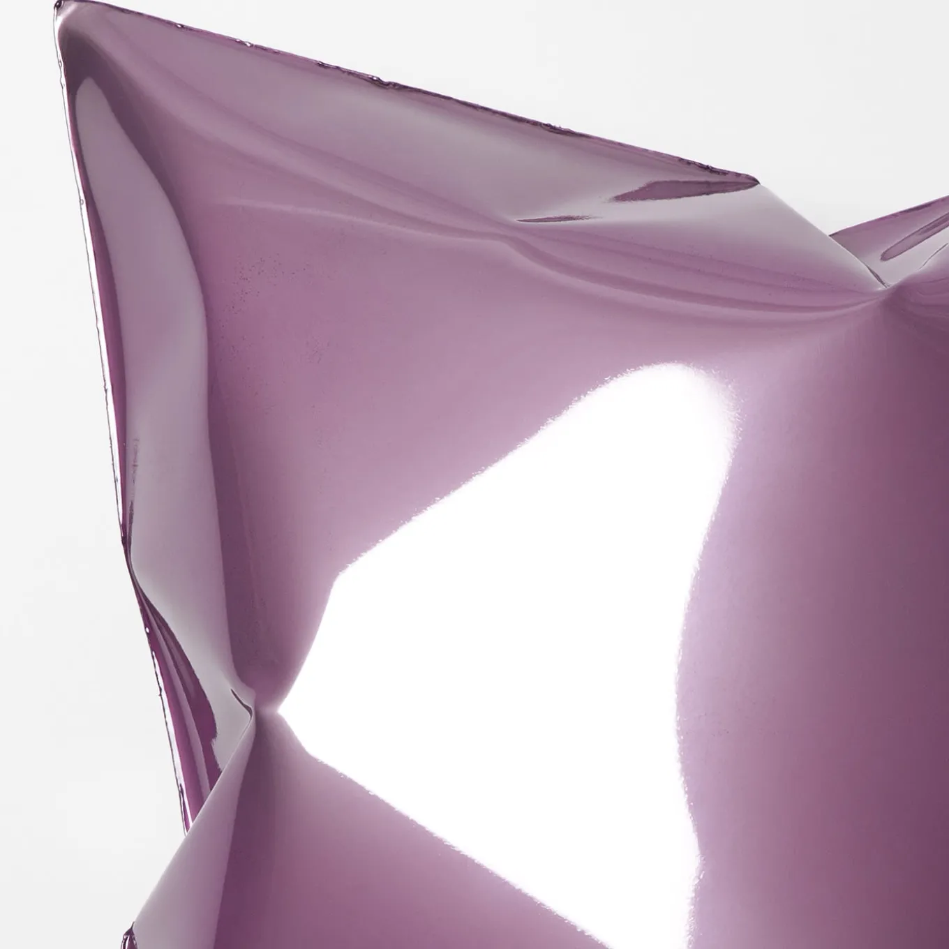 Scultura da parete quadrata a forma di cuscino viola