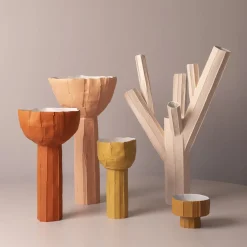 Scultura Decorativa Bosco Corteccia E8/Salmone