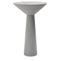 Scultura decorativa Obelus in pietra grigia di Elisa Ossino