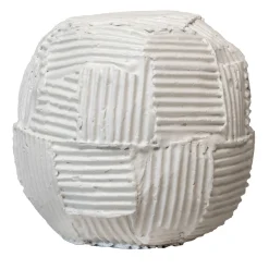 Scultura Decorativa Sfero Cartoccio Bianca