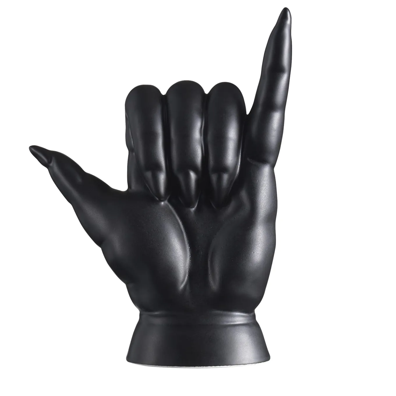 Scultura decorativa Shaka Nero di Ugo La Pietra