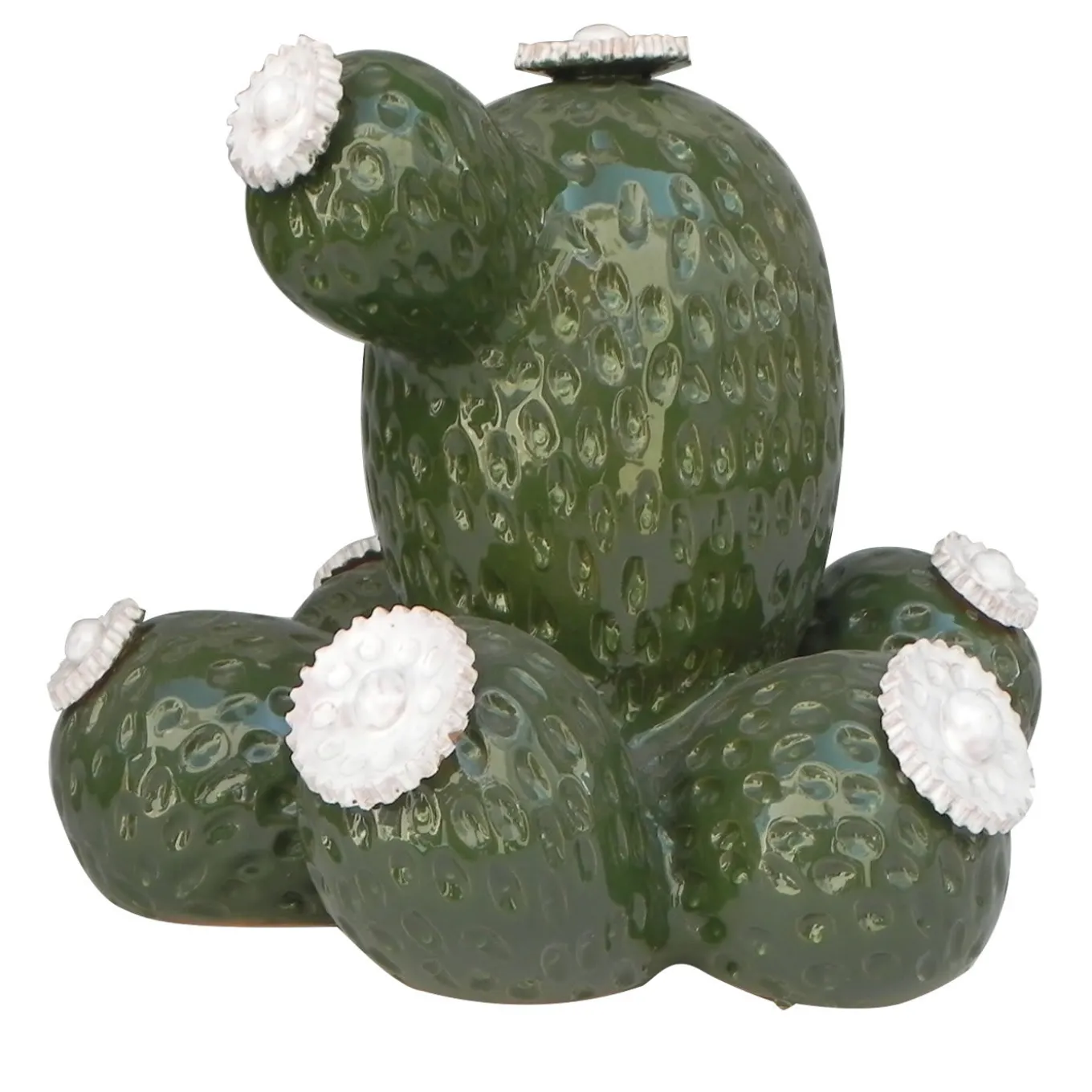 Scultura di cactus in ceramica Boulder Avenue di Tullio Mazzotti