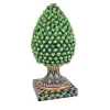 Scultura di pigna verde siciliana di grandi dimensioni