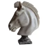Scultura di testa di cavallo