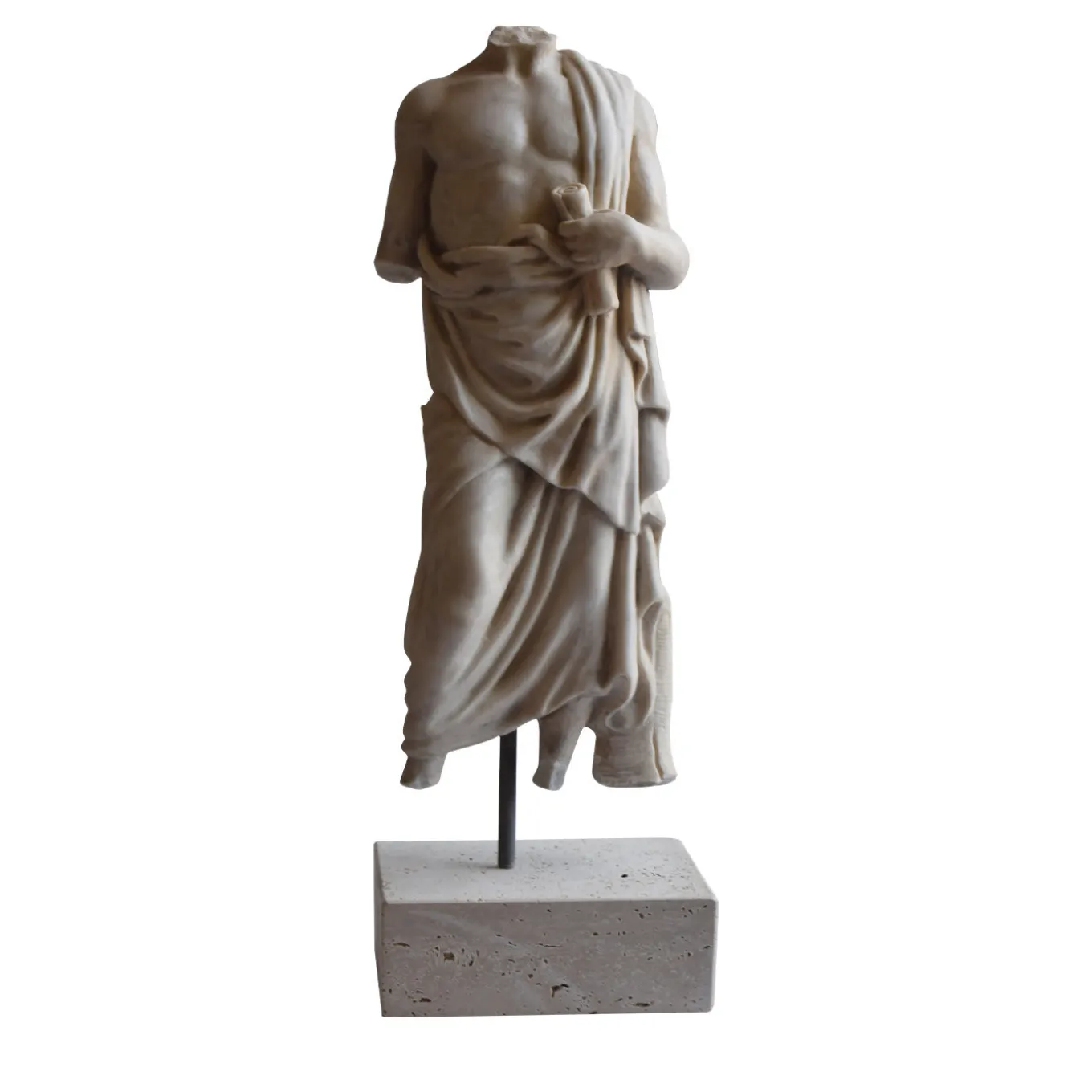 Scultura di torso con drappeggio
