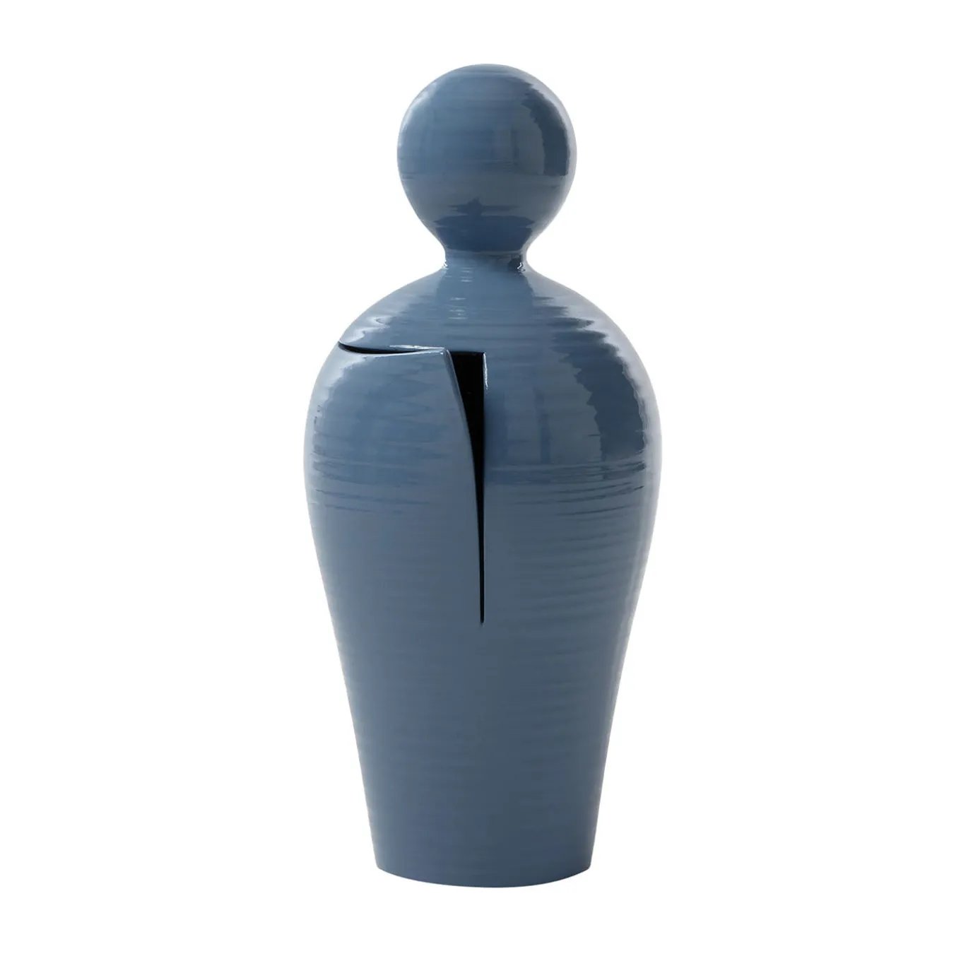 Scultura Do in Ceramica Azzura