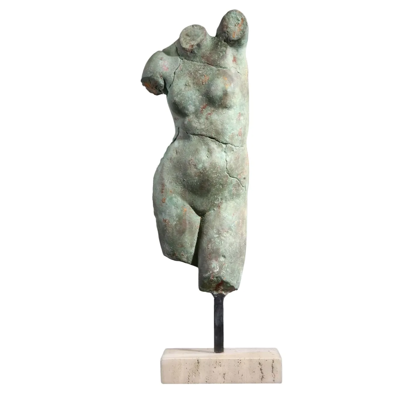 Scultura Dorso Donna Frammento piccolo in Bronzo