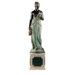 Scultura Ebe in bronzo