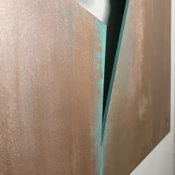 Scultura in bronzo all'alluminio Squarcio