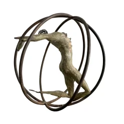 Scultura in bronzo Incontro