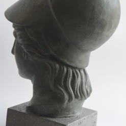 Scultura in ceramica bronzo Athena