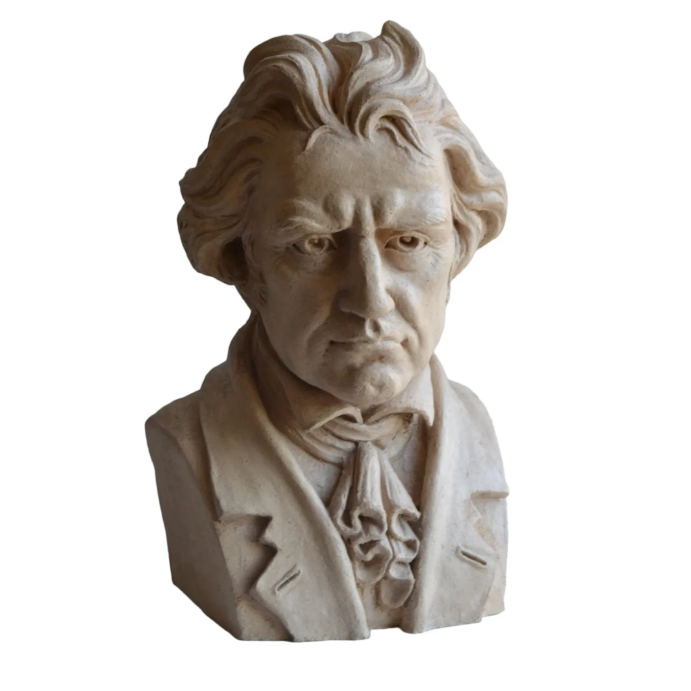 Scultura in ceramica di Beethoven