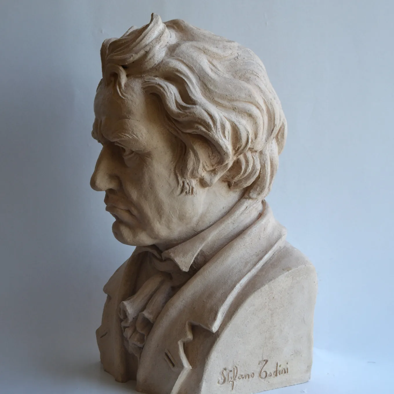 Scultura in ceramica di Beethoven