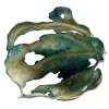 Scultura in ceramica verde Courmayeur di Assia Karaguiozova