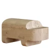 Scultura in Marmo Beige Safari Ippopotamo di Matteo Ragni