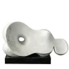 Scultura in marmo bianco Ombelico di Piero Speranza