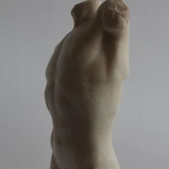 Scultura in marmo di Carrara Torso di Marte con base