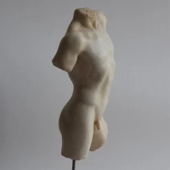 Scultura in marmo di Carrara Torso di Marte con base