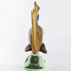 Scultura in vetro di Murano con pesce tropicale