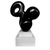 Scultura Molecola in marmo Nero Marquina di Piero Speranza
