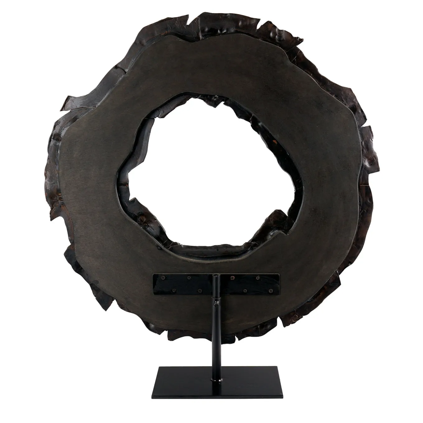 Scultura Néra in ceramica con piedistallo di Gabriele Mengoni