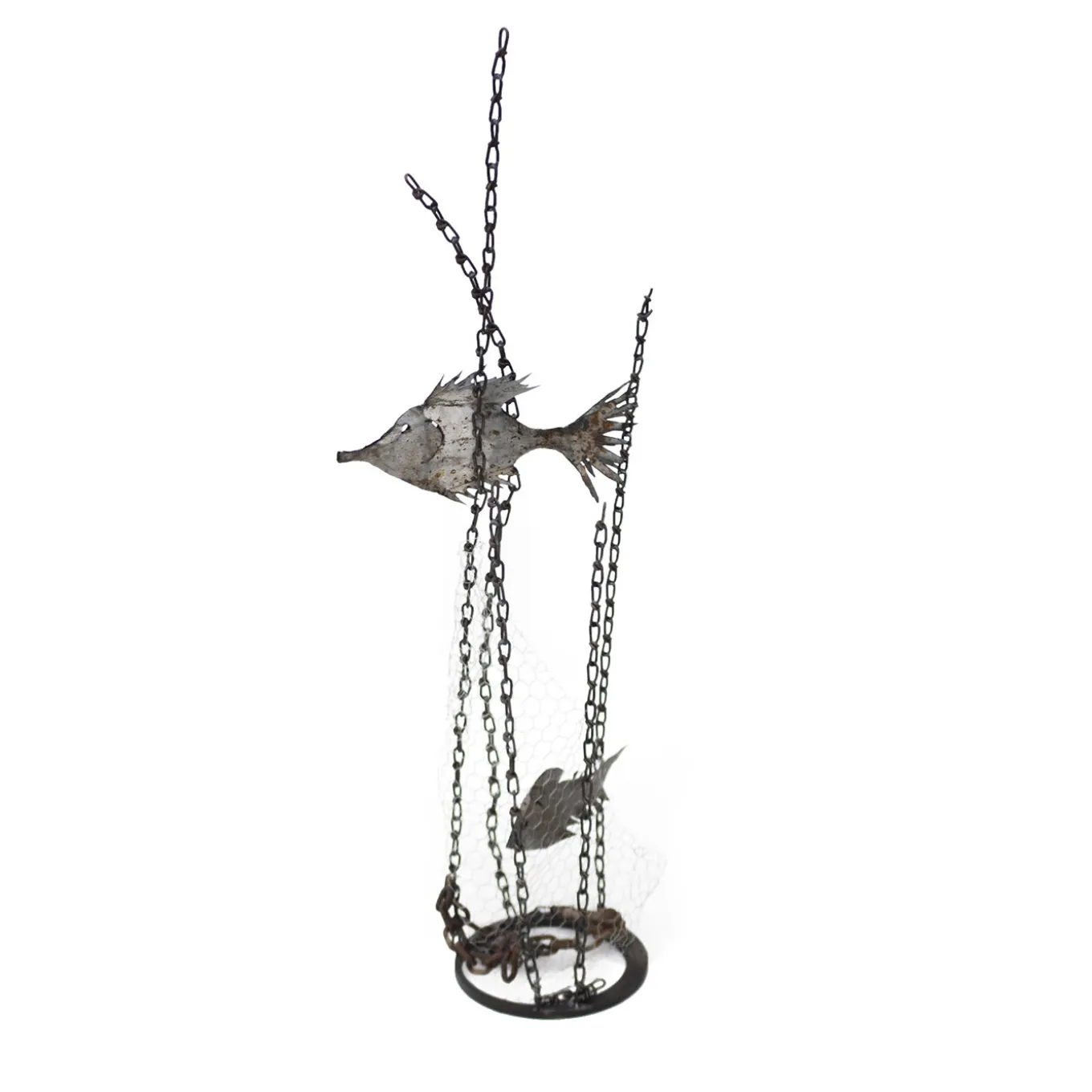 Scultura Pesci In Mare