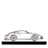 Scultura Porsche in filo metallico