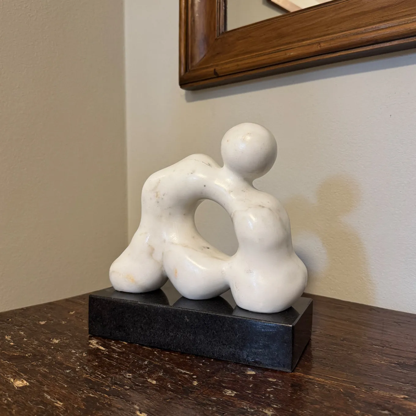 Scultura Quieto Equilibrio in Marmo Calacatta Carrara di Piero Speranza