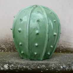 Scultura rotonda verde Cactus