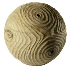 Scultura sferica di locuste nere di forma cava Impossiballs