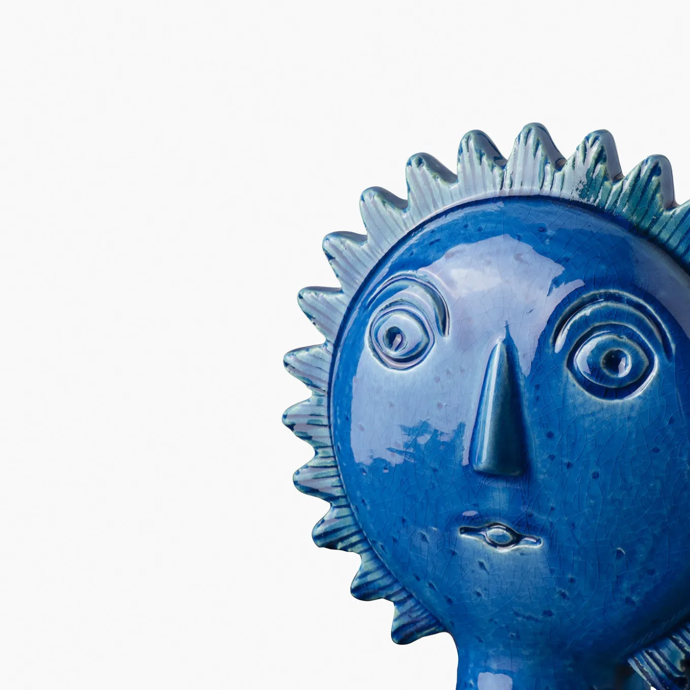 Scultura Sole blu di Aldo Londi