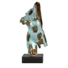 Scultura Torso Femminile Frangiato in Bronzo