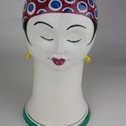 Scultura viola Nuotatrice