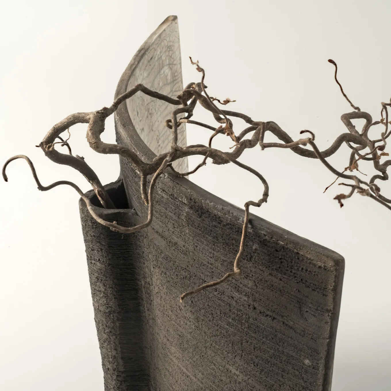 Scultura/vaso in ceramica Atmosfera Zen di Nino Basso
