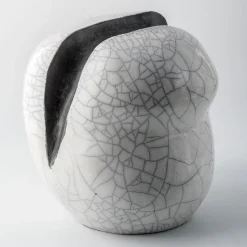Scultura/vaso Sguardo Alla Luna Ceramica di Nino Basso