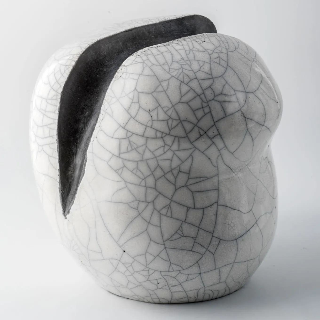 Scultura/vaso Sguardo Alla Luna Ceramica di Nino Basso