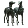 Sculture Coppia di Levrieri in bronzo #2