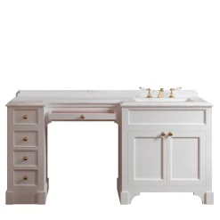 Season Vanity Bianco puro e Calacatta Borghini
