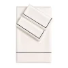 Set copripiumino BACCHETTA in cotone satinato bianco