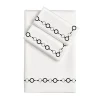 Set copripiumino ricamato Recoleta in Cotone Satinato Bianco
