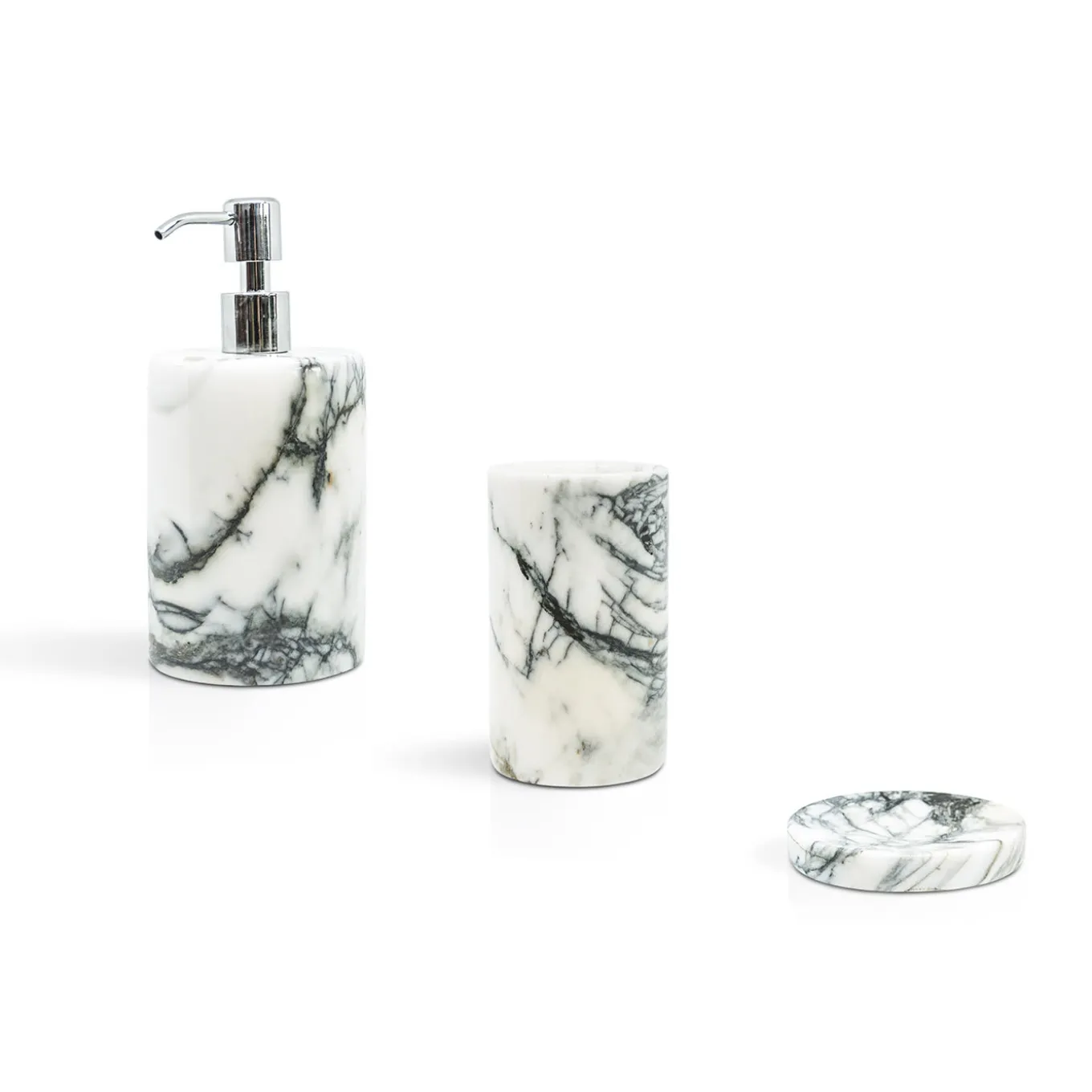 Set da bagno in marmo Paonazzo