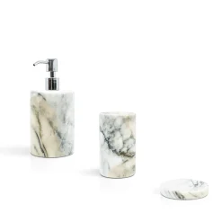 Set da bagno in marmo Paonazzo