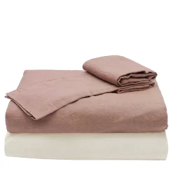 Set da letto estivo rosa vintage