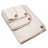 Set di 5 asciugamani beige assortiti