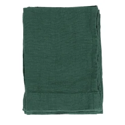 Set di 4 asciugamani in lino verde acqua
