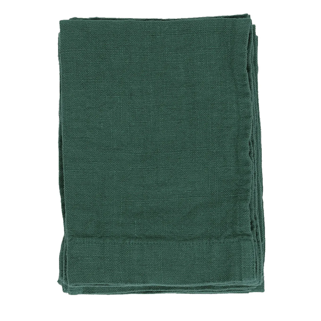 Set di 4 asciugamani in lino verde acqua