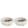 Set di 2 Canapa White Basket #2 di Rosanna Contadini