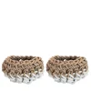 Set di 2 cestini Canapa White #1 di Rosanna Contadini