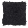 Set di 2 copricuscini pelle Tibet nero
