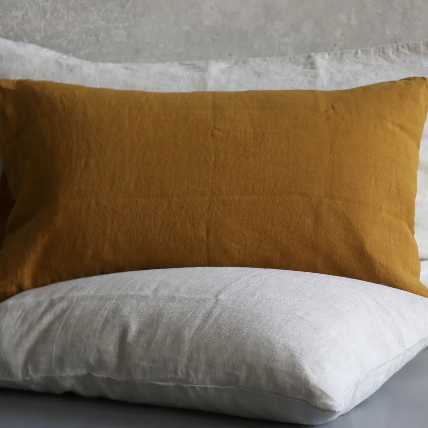 Set di 2 Federe in Lino Naturale